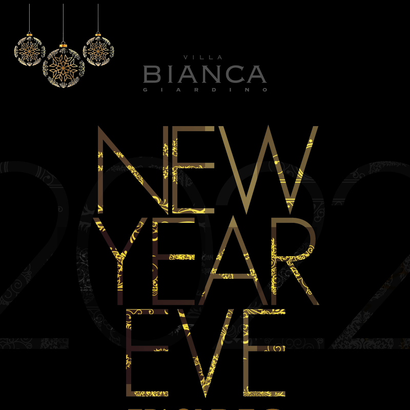 Villa Bianca New Year Eve Printed Special Menu